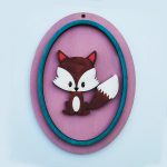 αλεπού ζωάκια διακοσμητικό καδράκι fox