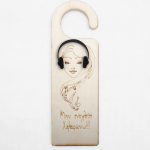 doorhandle μην ενοχλείτε κρεμαστό πόρτας κορίτσι