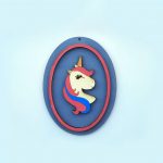 μονόκερος καδράκι διακοσμητικό μαγεία unicorn magic fantasy
