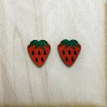 σκουλαρίκια φράουλα